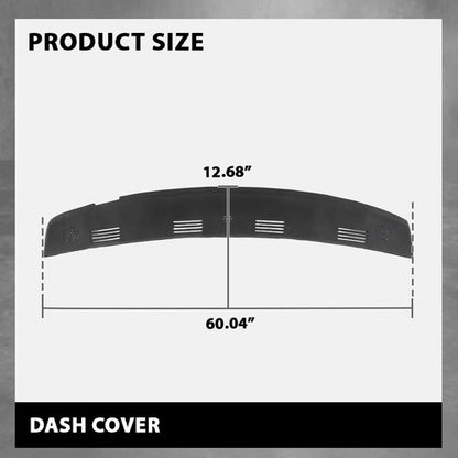 Solid Spare Fit For 02-05 Ram 1500 2500 3500 Dash Defrost Vent Grille Cover Overlay Black