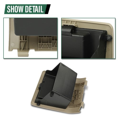Solid Spare Dash Knee Center Glove Storage Cubby For 05-07 Ford F250 F350 Super Duty Beige