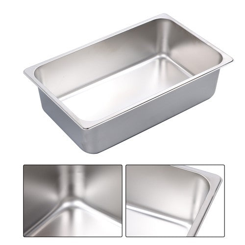 Solid Spare 2 Pack 6 Inch Deep Full Size Restaurant Steam Table Pans Without Lid