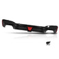 Solid Spare Gloss Black For BMW G30 M Sport 17-23 M5 CS Style Rear Bumper Diffuser W/Red LED
