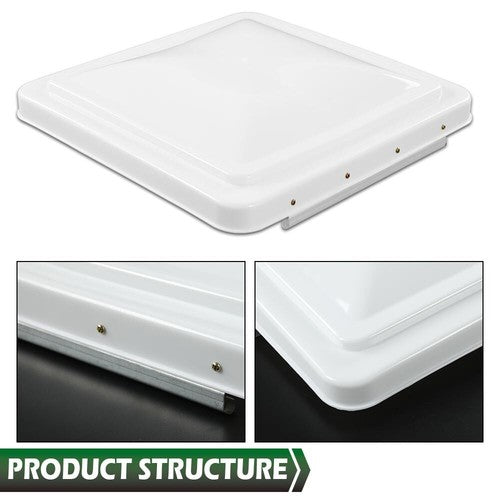 Solid Spare Fit For Ventline Elixir 14"x14" Roof Vent Cover Camper RV Trailer Ventline White