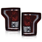 Solid Spare Rear Tail Lights Brake Lamps Left+Right Side Fit For 2015-2017 Ford F-150 Smoke
