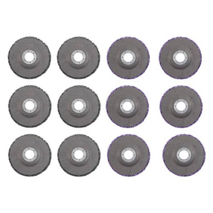 Solid Spare Discs Set (6 Black, 6 Purple) 12 Pack: 4-1/2" x 7/8" Diamond Grinding Wheel