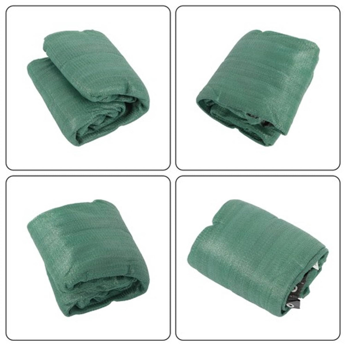 Solid Spare Garden Fence Privacy Screen Cover Mesh 4FTx50FT Dark Green with zip ties