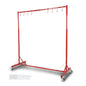 Solid Spare 5-7ft Red Painting Rack Adjustable Paint Hanger 8 Hooks Auto Body Painting Stand