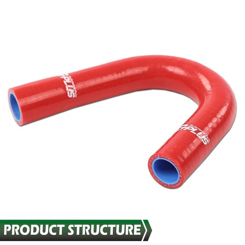 Solid Spare Fit For 72-81 Jeep AMC CJ5 CJ6 J10 J20 Wagoneer 304 360 V8 Red Radiator Hose Kit