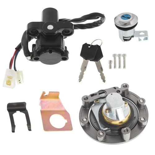 Solid Spare Ignition Switch Lock Set Gas Cap & Key For Yamaha YZF R1 04-15 R6 06-15 USA
