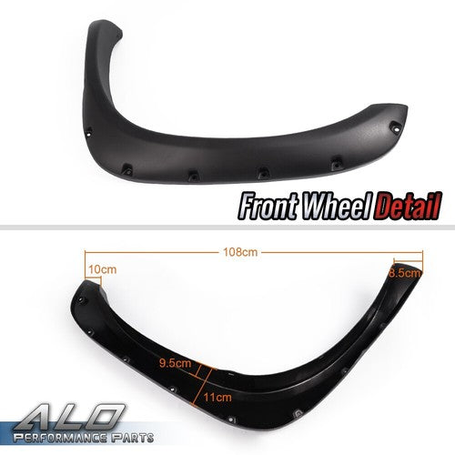 Solid Spare 4pcs Fit For 02-08 Ram 1500 03-09 Ram 2500/3500 Pocket Rivet Style Fender Flares