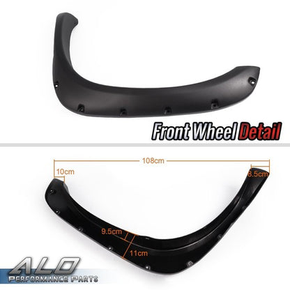 Solid Spare 4pcs Fit For 02-08 Ram 1500 03-09 Ram 2500/3500 Pocket Rivet Style Fender Flares