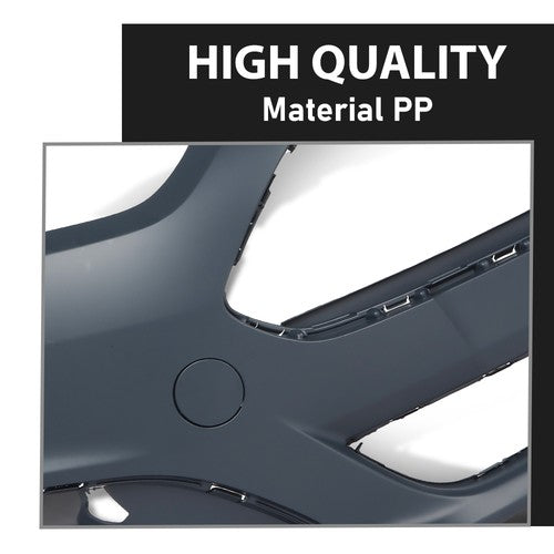 Solid Spare Fit For 2014 2015 2016 2017 2018 2019 Ford Fiesta Front Bumper Cover Fascia