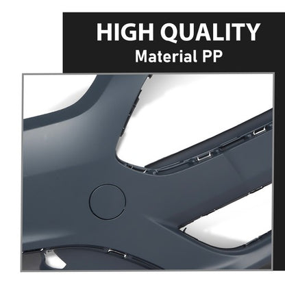 Solid Spare Fit For 2014 2015 2016 2017 2018 2019 Ford Fiesta Front Bumper Cover Fascia