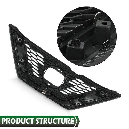 Solid Spare Fit For 20-21 Nissan Qashqai Rogue Sport Front Upper Grille Assembly Chrome