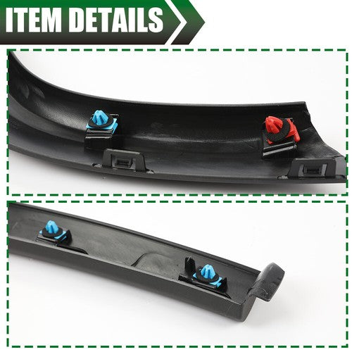Solid Spare Fit For 2017-2022 Jeep Compass Wheel Opening Molding Fender Flare Rear Left Side