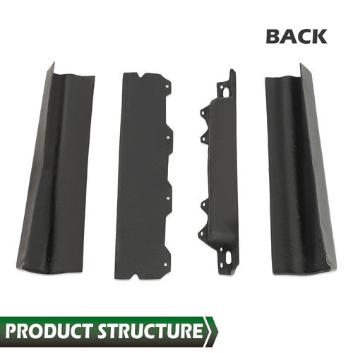 Solid Spare Fit For 80-92 Cadillac Deville Fleetwood Brougham Rear Trunk License Fillers