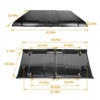 Solid Spare NEW Black ABS Hard Top Roof Fit For 2009 10 11 12 13 2014 Polaris Ranger XP 800