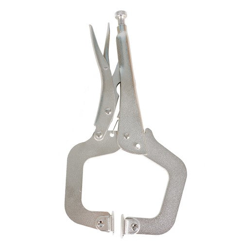 Solid Spare 11" Swivel Pad Locking C-Clamp Locking Pliers With Entrained Rotary Gasket 10Pcs