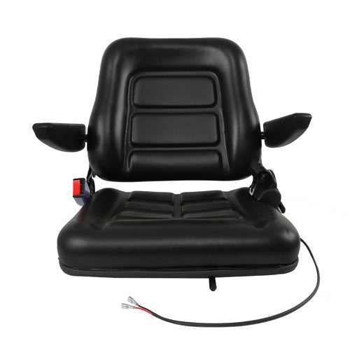 Solid Spare Universal Forklift Seat Fold Down Tractor Seat with Adjustable Angle Back Switch