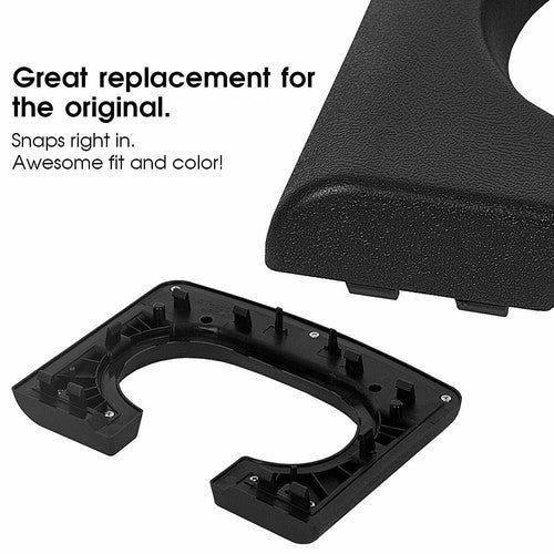 Solid Spare For Ford F150 04-14 Replacement Black Center Console Cup Holder Armrest Pad Trim