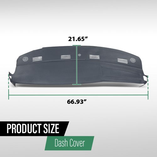 Solid Spare One Piece TPE Dashboard Dash Cover Blue Fit For 02-05 Dodge Ram 1500 2500 3500