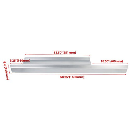 Solid Spare Rocker Panel &Cab Corner For 07-13 Chevy Silverado Standard /Regular Cab 2 Door