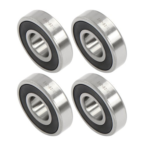 Solid Spare 4Pcs 63/28-2RS Bearings 28×68×18mm Double Rubber Seals Deep Groove Ball Bearing