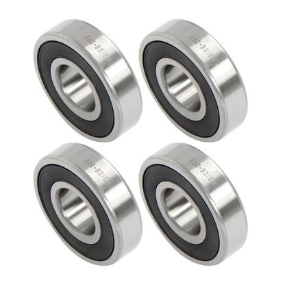 Solid Spare 4Pcs 63/28-2RS Bearings 28×68×18mm Double Rubber Seals Deep Groove Ball Bearing