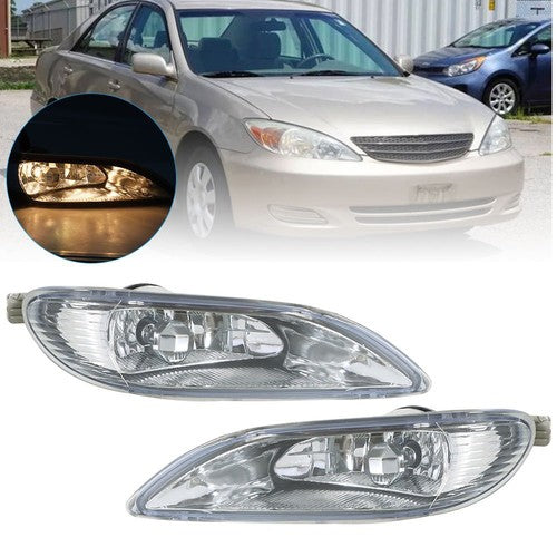 Solid Spare Pair LH+RH Front Fog Lights w/9006 Bulbs For Toyota Camry Corolla Solara 02-08