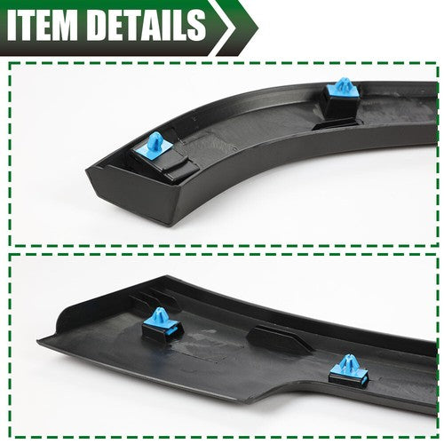 Solid Spare Fit For 14-19 Jeep Cherokee Wheel Opening Molding Fender Flare Rear Left Side