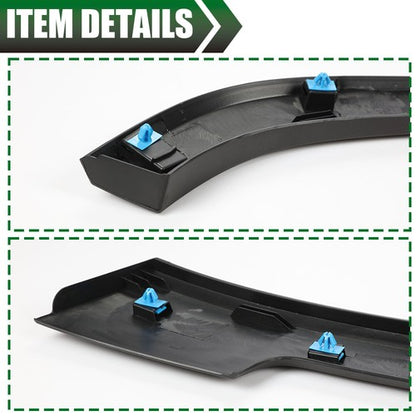 Solid Spare Fit For 14-19 Jeep Cherokee Wheel Opening Molding Fender Flare Rear Left Side