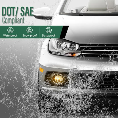Solid Spare Fit For Volkswagen Golf Jetta Eos Beetle Front Bumper Fog Lights Driving Lamps