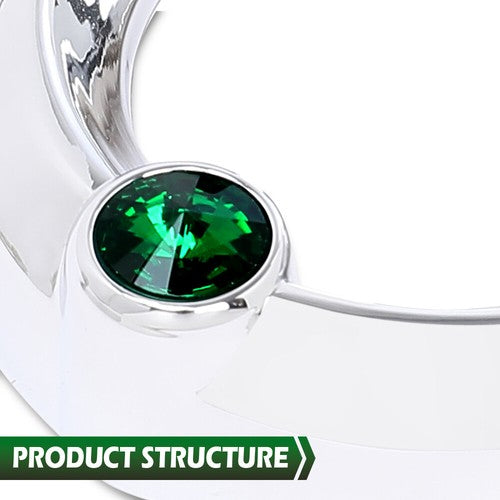 Solid Spare Fit For Older Freightliner Century w/ Jewel Visor 2 3/8" Gauge Cover Green