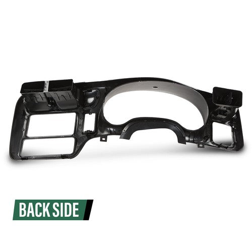Solid Spare Fit For 98-05 S10 Blazer Jimmy Sonoma Double Din Dash Radio Cluster Bezel Black
