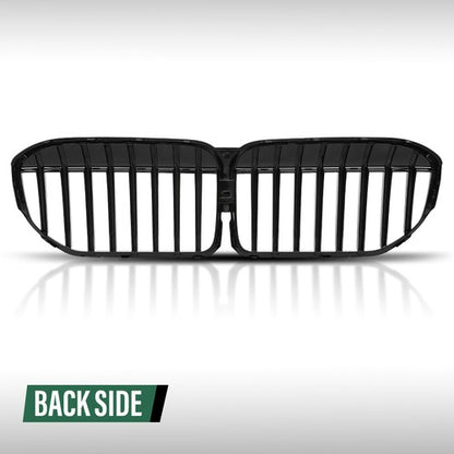 Solid Spare Front Kidney Grille Gloss Black Fit For 20-22 BMW G11 G12 LCI 7 Series Sedan 4DR