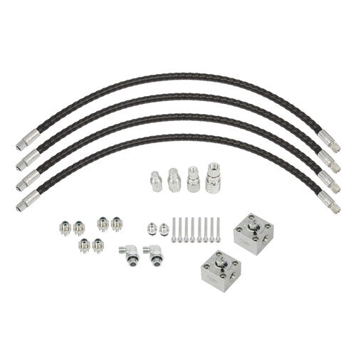 Solid Spare 2 Three Way Diverter Valves for 1-2 ton Chinese Mini Excavator w/ Quick Connects