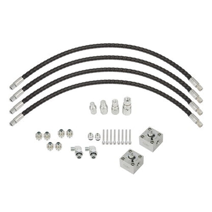 Solid Spare 2 Three Way Diverter Valves for 1-2 ton Chinese Mini Excavator w/ Quick Connects