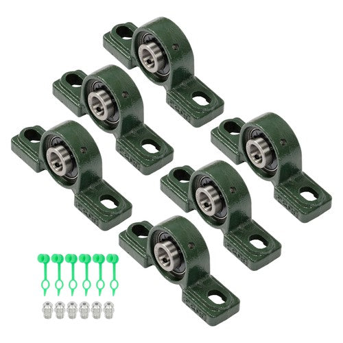 Solid Spare 6Pcs UCP202-10 Pillow Block Mounted Ball Bearing 5/8" Bore Cast Iron Base New