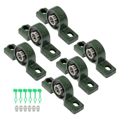 Solid Spare 6Pcs UCP202-10 Pillow Block Mounted Ball Bearing 5/8" Bore Cast Iron Base New