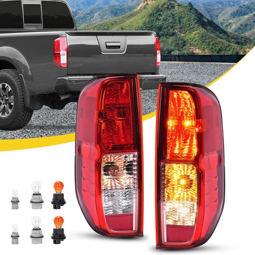 Solid Spare Pair Tail Lights Lamps For Nissan Frontier 2005-21 Suzuki Equator 09-12 w/ Bulbs