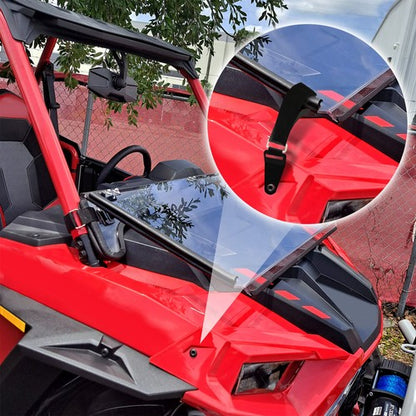 Solid Spare Heavy Duty Full Flip Down Windshield For Polaris RZR XP 1000/ 4 1000 2019-2023