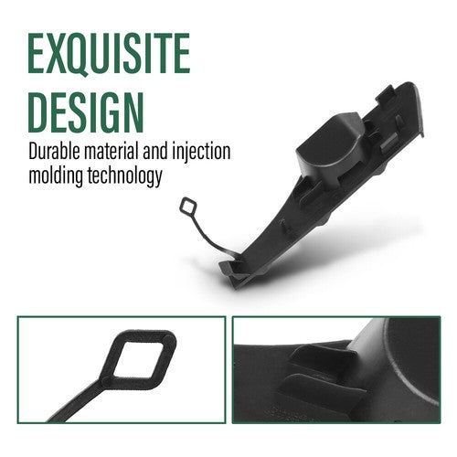 Solid Spare Front Bumper Tow Eye Hook Cover Cap Fit For 2013-2015 Mercedes GLK250 GLK350