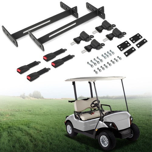 Solid Spare New Golf Cart Seat Belts Bracket Kit Fit For Yamaha EZGO Club Car 4 Seater Cart