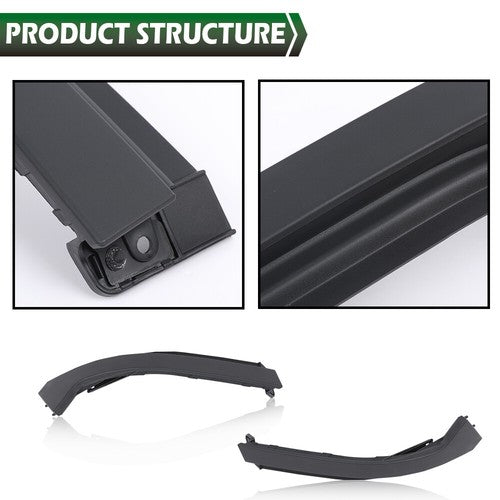 Solid Spare Front Left+Right Side Bumper Trim Filler Molding Fit For 2010-2018 Ram 2500 3500