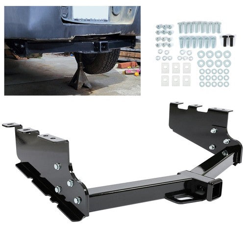 Solid Spare Class-3 Trailer Hitch Rear Bumper Tow Kit 2" For Silverado GMC Sierra 1500 14-19