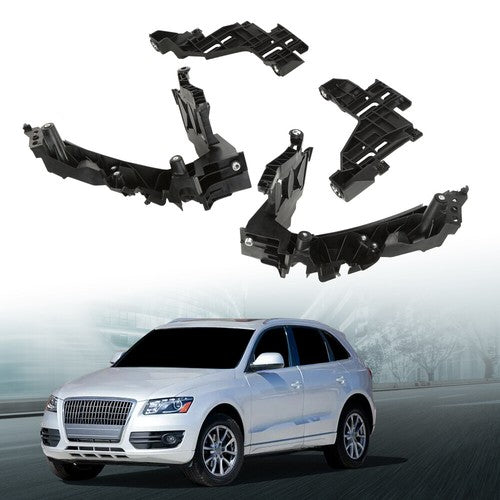 Solid Spare Fit For 2009-2012 Audi Q5 Front Headlight Mounting Bracket Support Plate 4pcs
