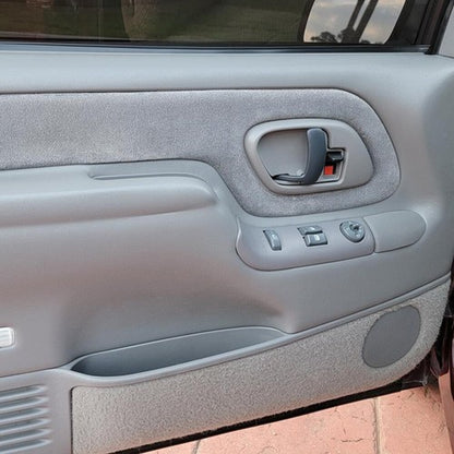 Solid Spare Fit For 95-99 Chevy GMC Truck Left & Right Inner Door Handle Bezel Gray