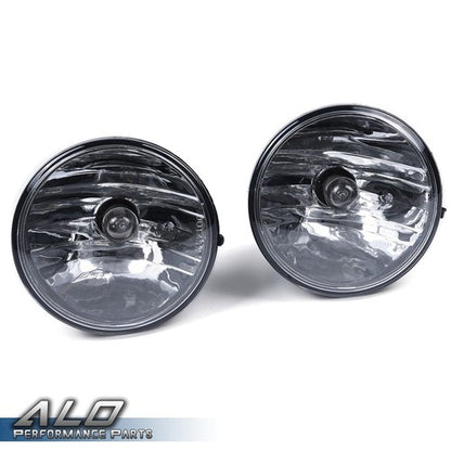 Solid Spare Fit For 2015-2020 Chevy Colorado Clear Lens Fog Light W/Chrome Trim Bezel+Switch