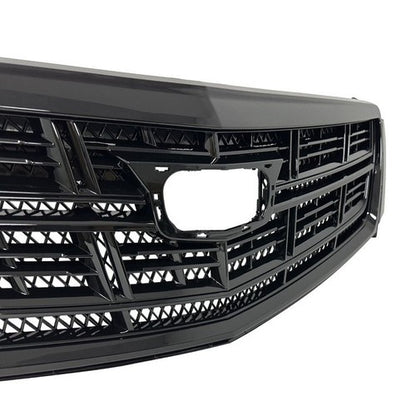 For 2013-2017 Cadillac XTS Front Bumper Black Upper Grille Lower Grill 2PCS