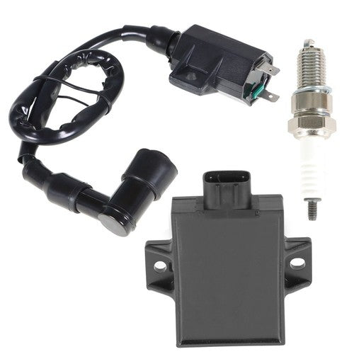 Solid Spare Ignition Coil Spark Plug CDI For Kawasaki Bayou 220 KLF220A Bayou 250 KLF250A US