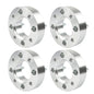 Solid Spare 4Pcs Silver For Honda 4x110 1.5" 74mm Hub Bore M10x1.25 Studs Wheel Spacers