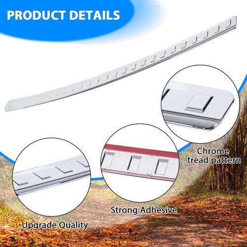 Solid Spare New For 2014-2020 Nissan Rogue Chrome Rear Bumper Protector Cover Scratch Exact